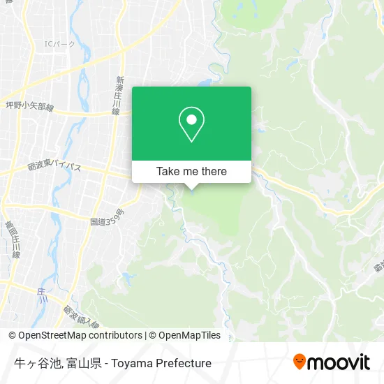 牛ヶ谷池 map