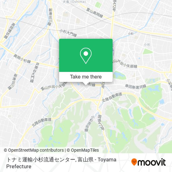トナミ運輸小杉流通センター map