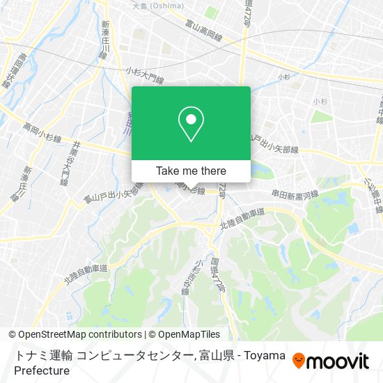 トナミ運輸 コンピュータセンター map