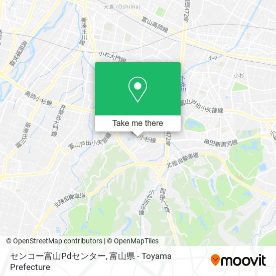 センコー富山Pdセンター map