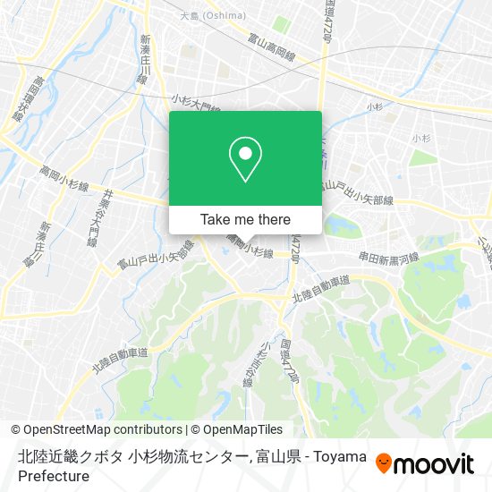 北陸近畿クボタ 小杉物流センター map