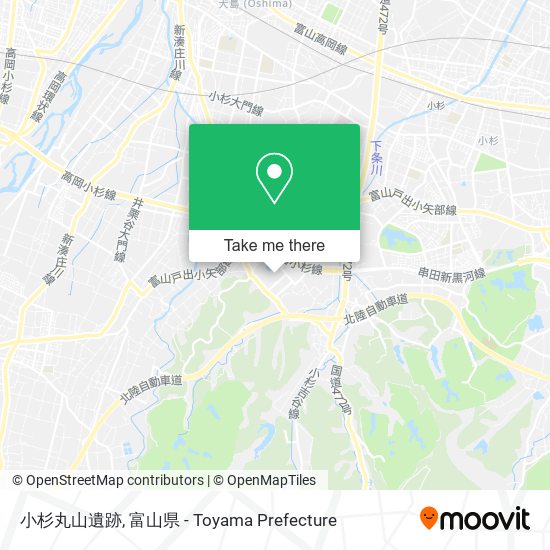 小杉丸山遺跡 map