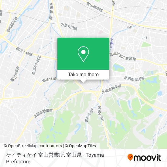 ケイティケイ 富山営業所 map