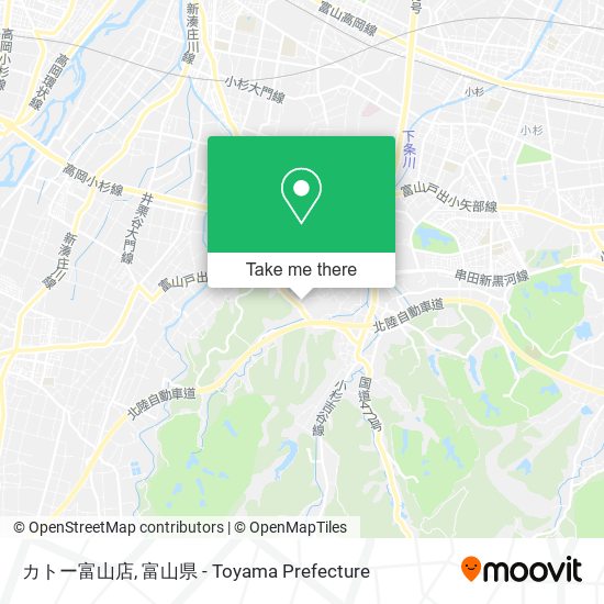 カトー富山店 map