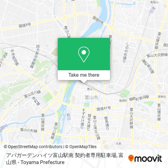 アパガーデンハイツ富山駅南 契約者専用駐車場 map
