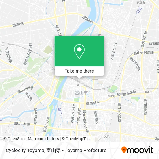 Cyclocity Toyama map