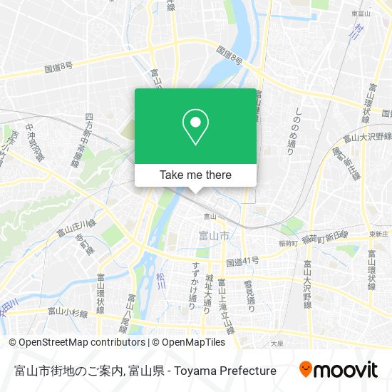 富山市街地のご案内 map