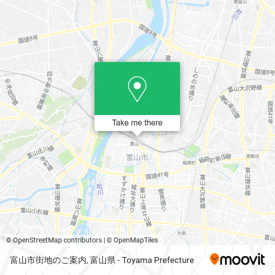 富山市街地のご案内 map