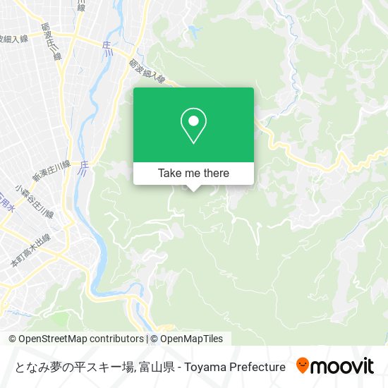 となみ夢の平スキー場 map