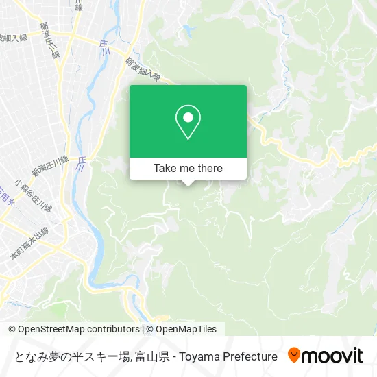となみ夢の平スキー場 map