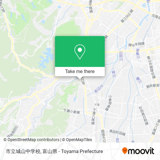 市立城山中学校 map