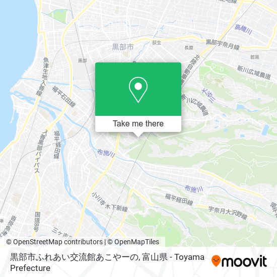 黒部市ふれあい交流館あこやーの map