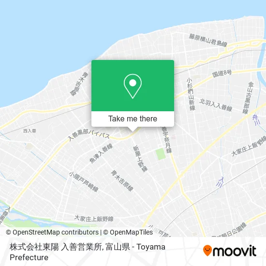 株式会社東陽 入善営業所 map
