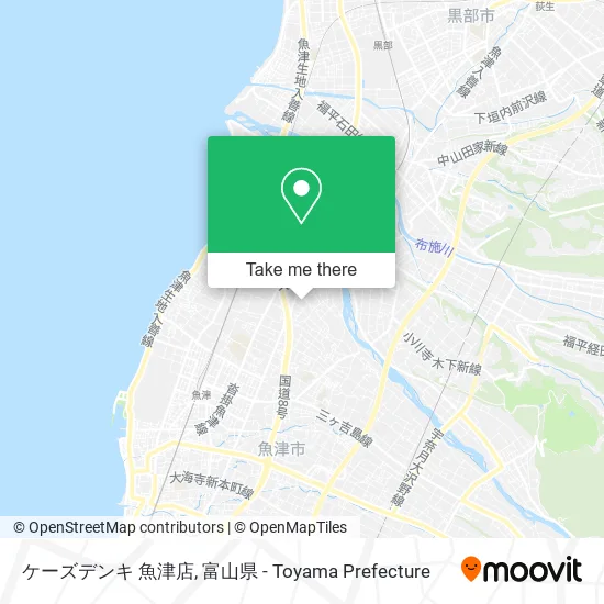 ケーズデンキ 魚津店 map