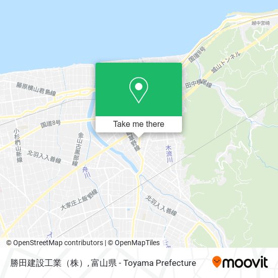 勝田建設工業（株） map