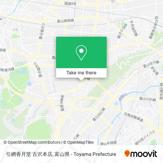 引網香月堂 古沢本店 map