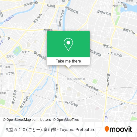 食堂５１０(ごとー) map