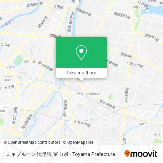 ミキプルーン代理店 map