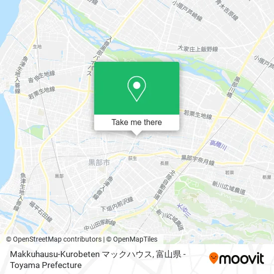 Makkuhausu-Kurobeten マックハウス map
