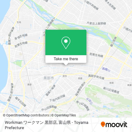 Workman ワークマン 黒部店 map