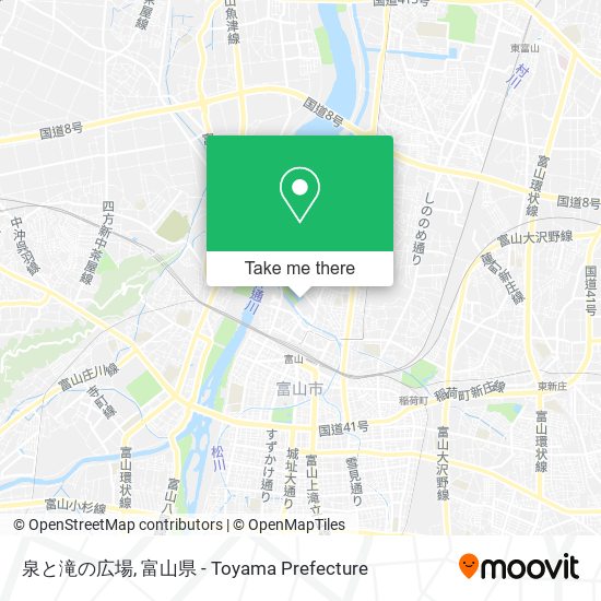 泉と滝の広場 map
