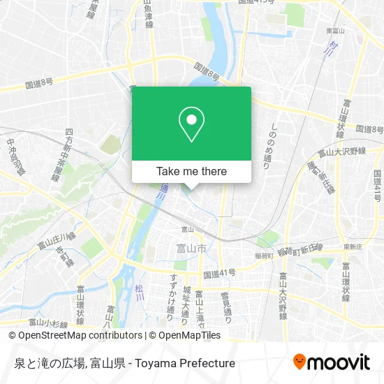 泉と滝の広場 map