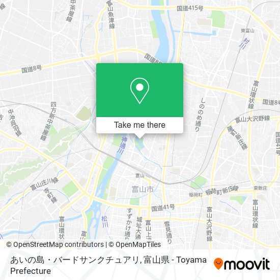 あいの島・バードサンクチュアリ map