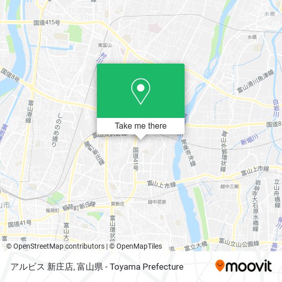 アルビス 新庄店 map