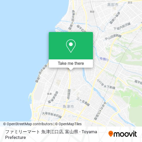 ファミリーマート 魚津江口店 map