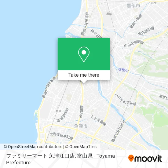 ファミリーマート 魚津江口店 map