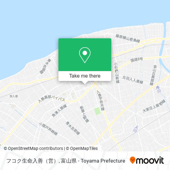 フコク生命入善（営） map