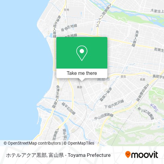 ホテルアクア黒部 map