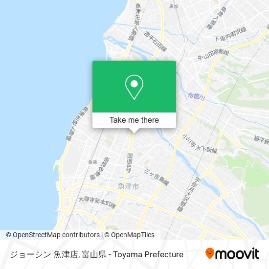 ジョーシン 魚津店 map