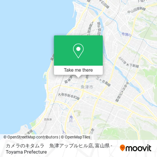 カメラのキタムラ　魚津アップルヒル店 map