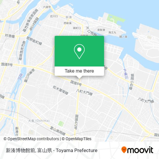 新湊博物館前 map