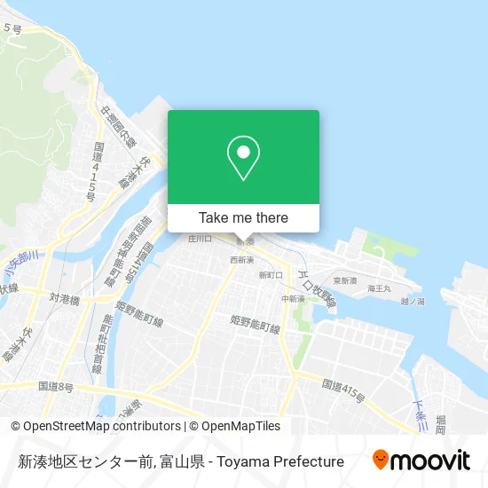 新湊地区センター前 map