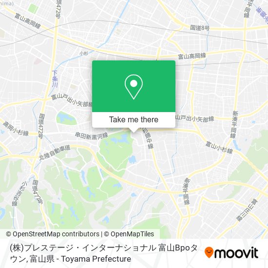 (株)プレステージ・インターナショナル 富山Bpoタウン map