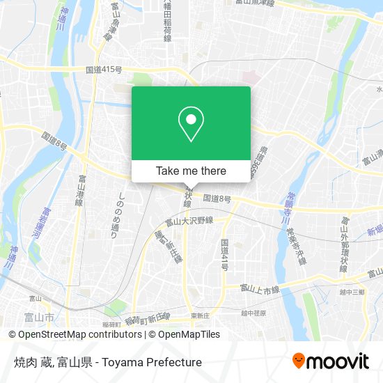 焼肉 蔵 map