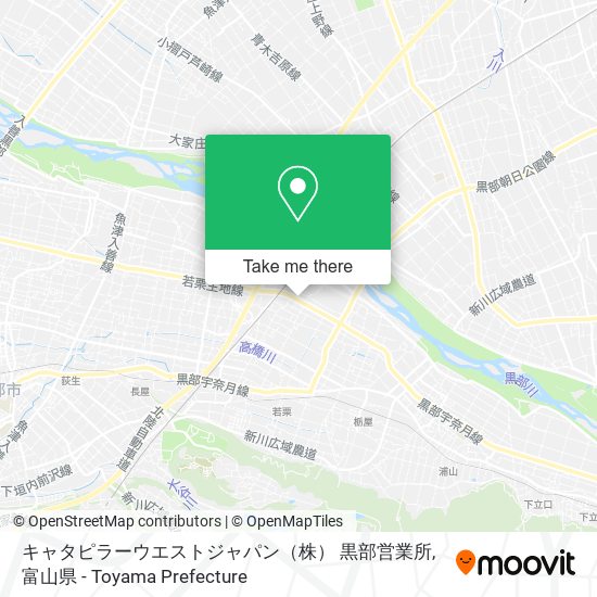 キャタピラーウエストジャパン（株） 黒部営業所 map