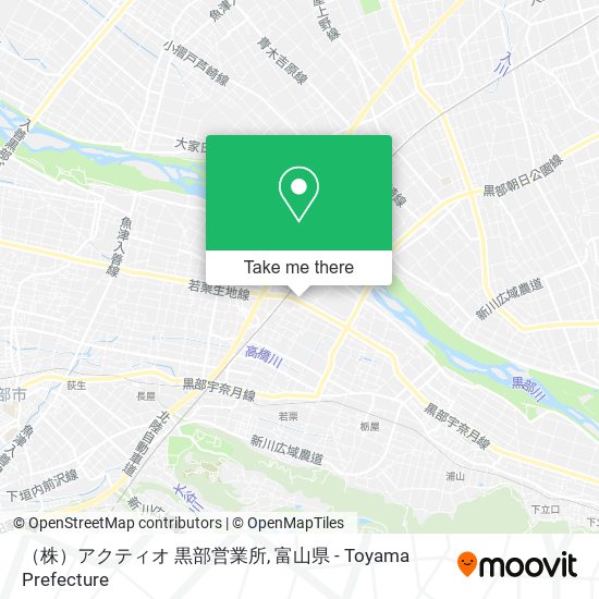 （株）アクティオ 黒部営業所 map