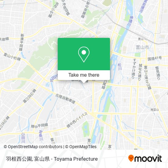 羽根西公園 map