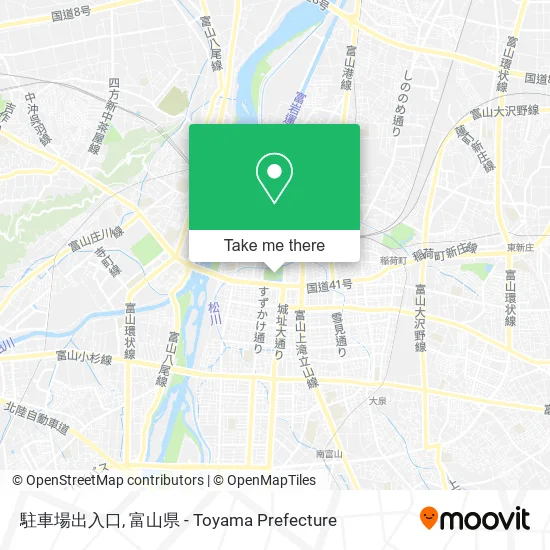 駐車場出入口 map