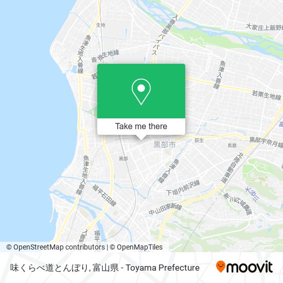 味くらべ道とんぼり map