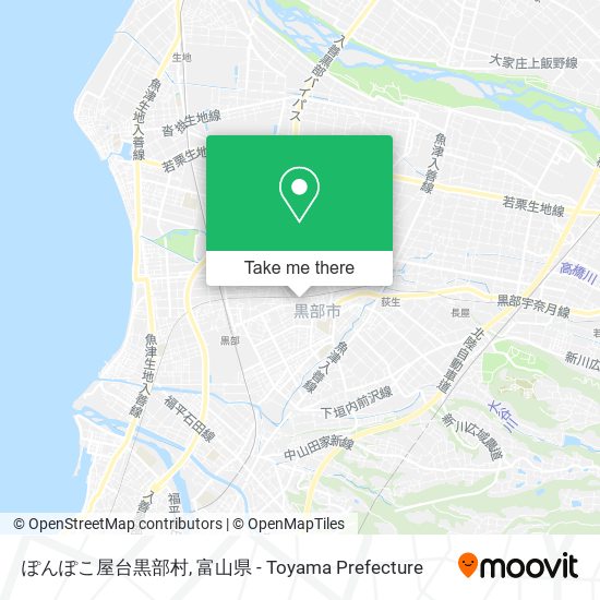 ぽんぽこ屋台黒部村 map