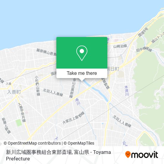 新川広域圏事務組合東部斎場 map