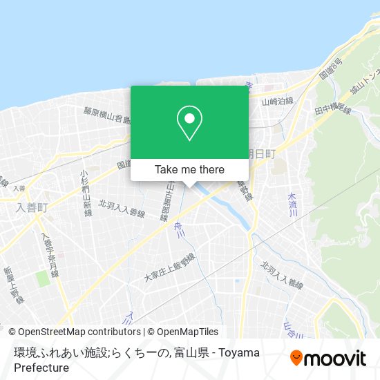 環境ふれあい施設;らくちーの map