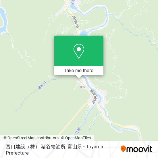 宮口建設（株） 猪谷給油所 map