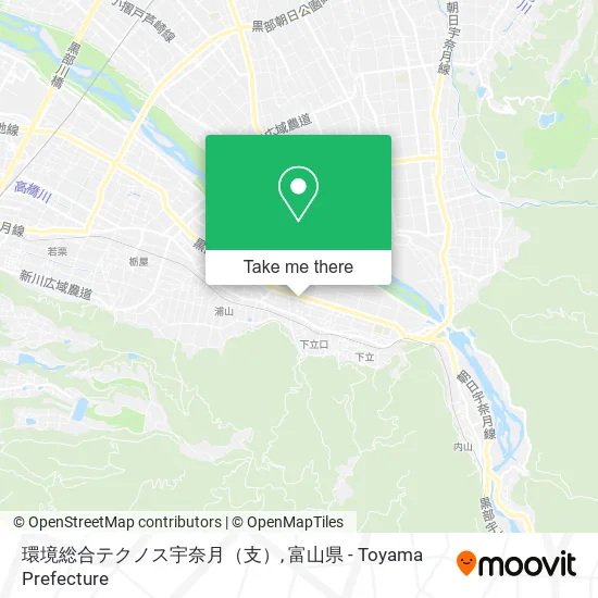 環境総合テクノス宇奈月（支） map