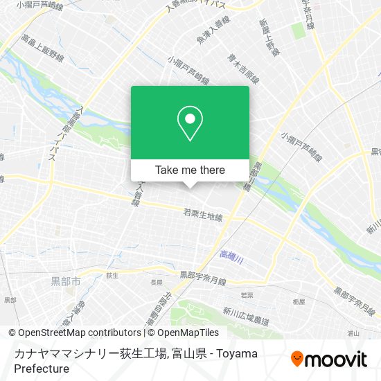 カナヤママシナリー荻生工場 map