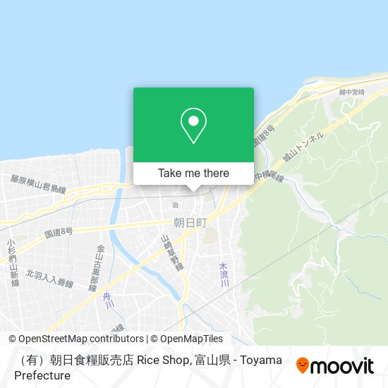 （有）朝日食糧販売店 Rice Shop map